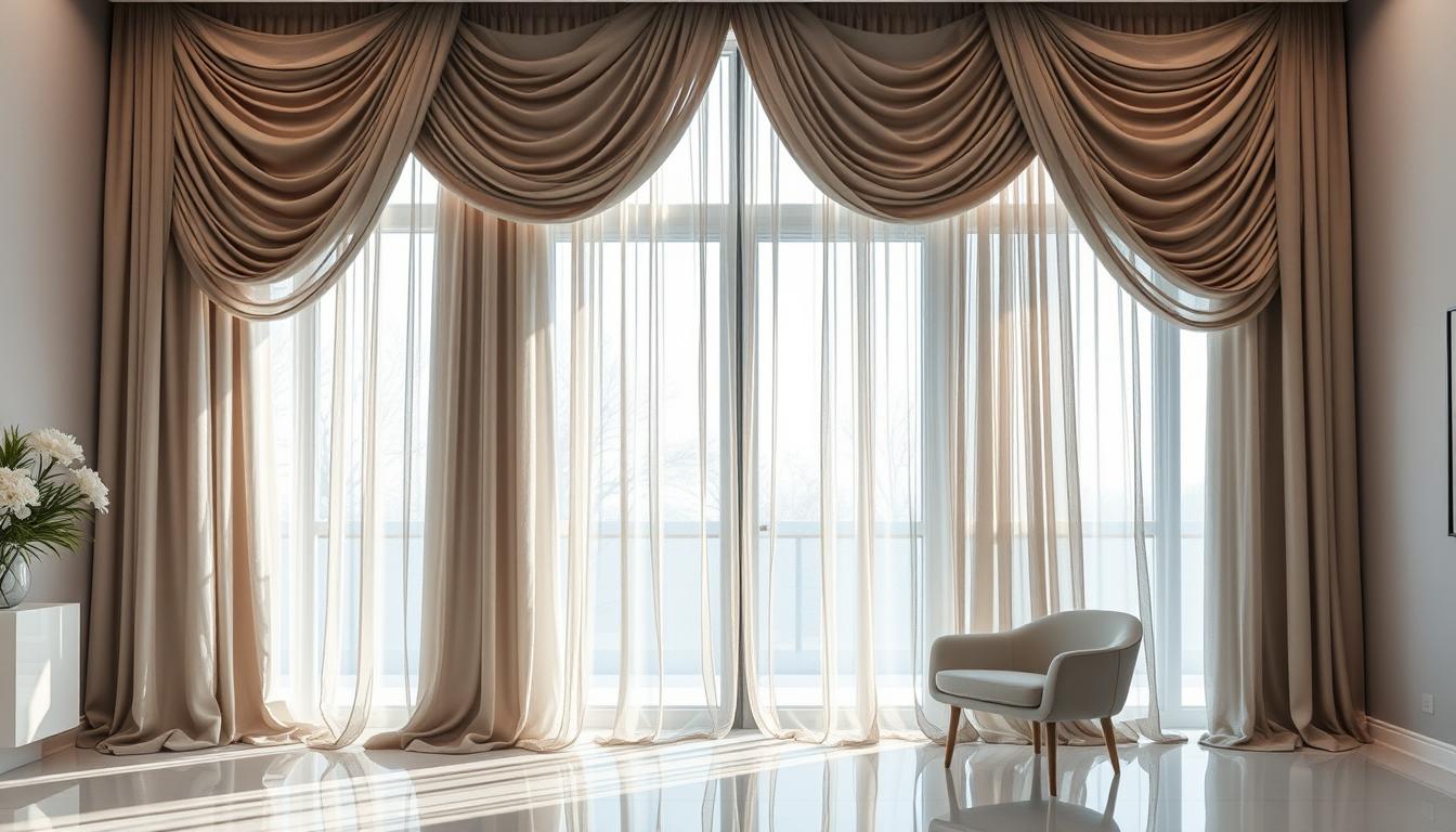 Elegante Gardinen für die Fenstergestaltung